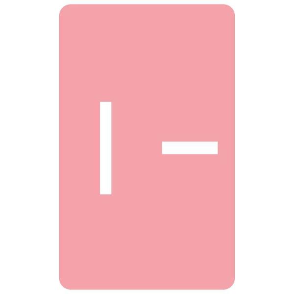 Smead Label, Accs, ""I"", Pink, 100Ct Pk SMD67179